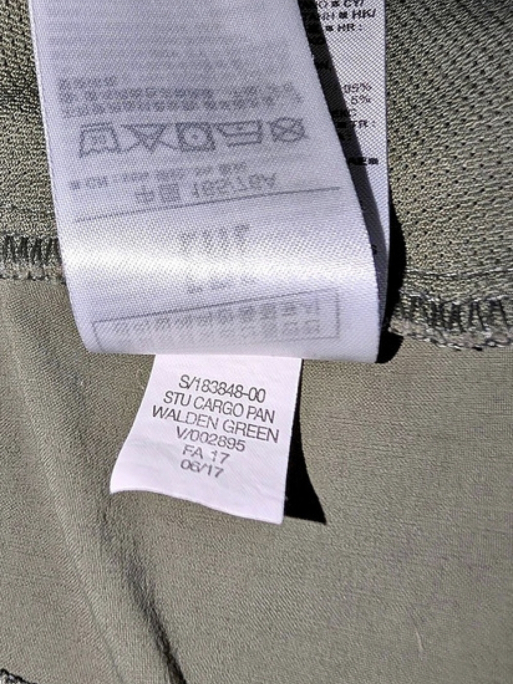 Gap S18C348-00 SLO CARGO PANT WLDEN GRN Cargo Pants in Green Size 10 Like New - Picture 8 of 10